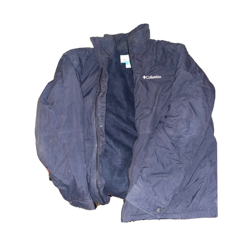 Columbia Omni-Shield Jacket Mens Sz L Tall Black Soft Shell Zip Pocket